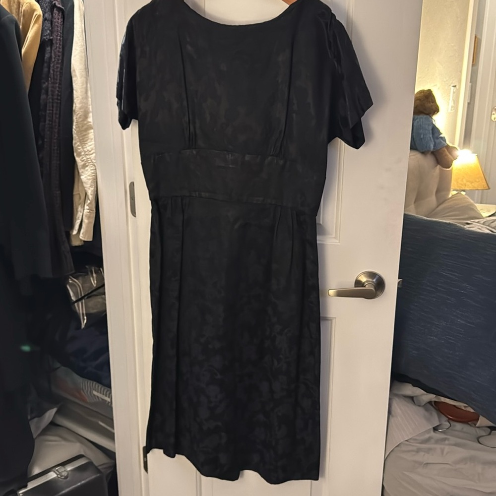 Vintage Black Pattern Dress